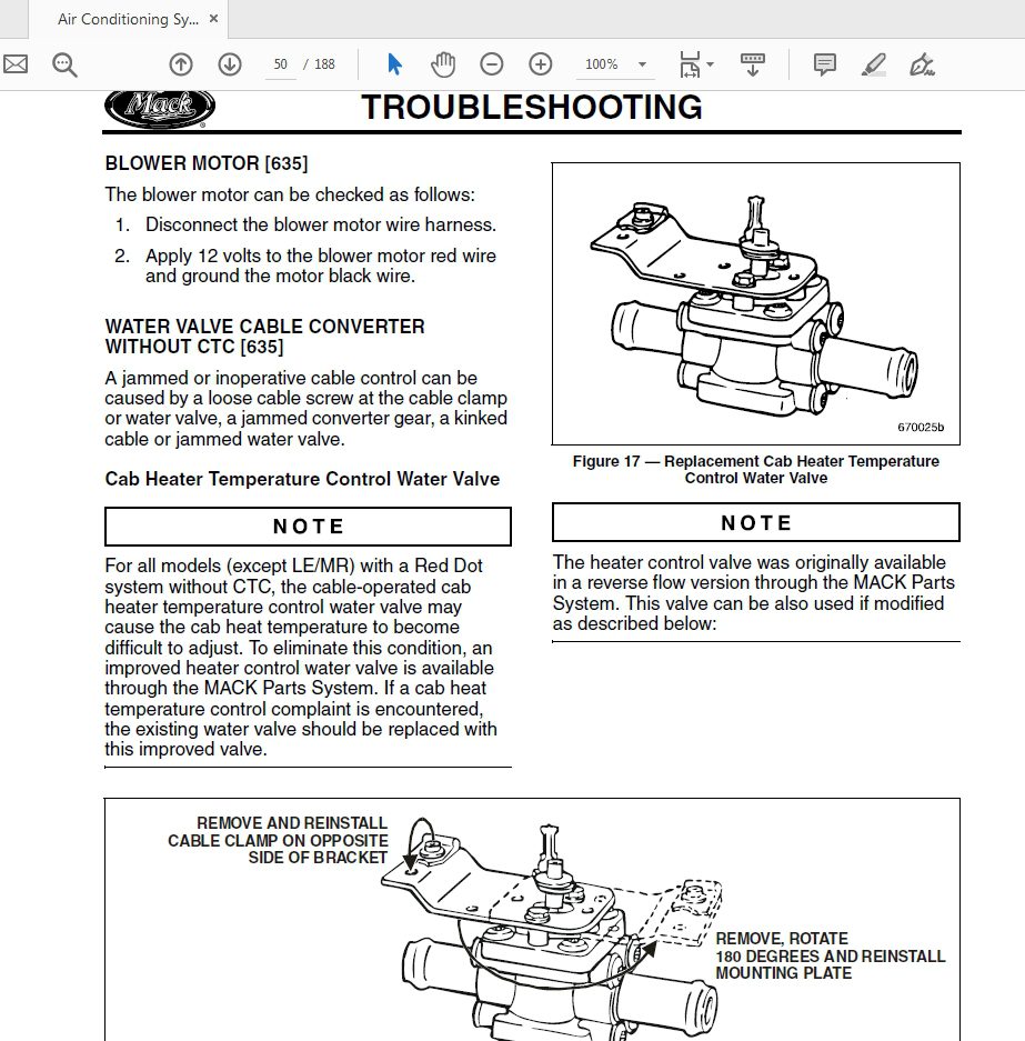 Mack Includes US 07 Mack Chassis GU CHU AND CXU MRU AND LEU Air Conditioning System Service Manual 3