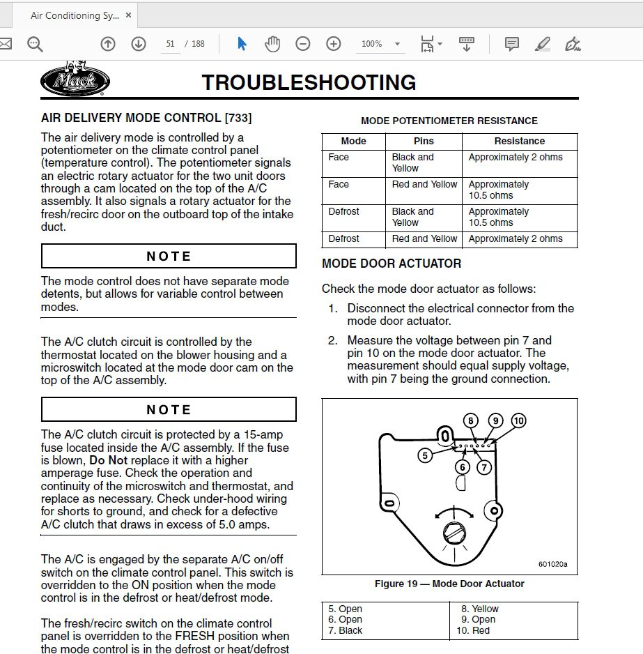 Mack Includes US 07 Mack Chassis GU CHU AND CXU MRU AND LEU Air Conditioning System Service Manual 4