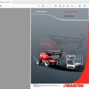 Manitou Access Platform 160 ATJ Plus Repair Manual 547405EN 04.2011 1 1