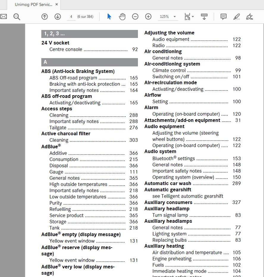 Mercedes Unimog PDF Service Manuals 3
