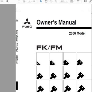 Mitsubishi Fuso FKFM 2006 Owners Manual 1