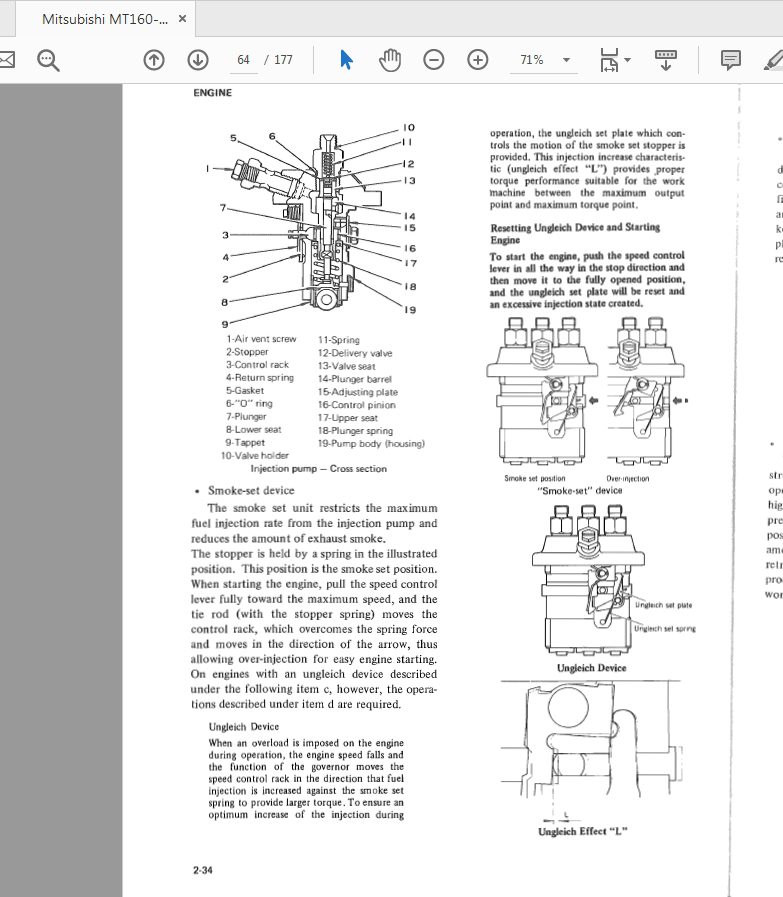 Mitsubishi MT160 180 Repair Manual 4