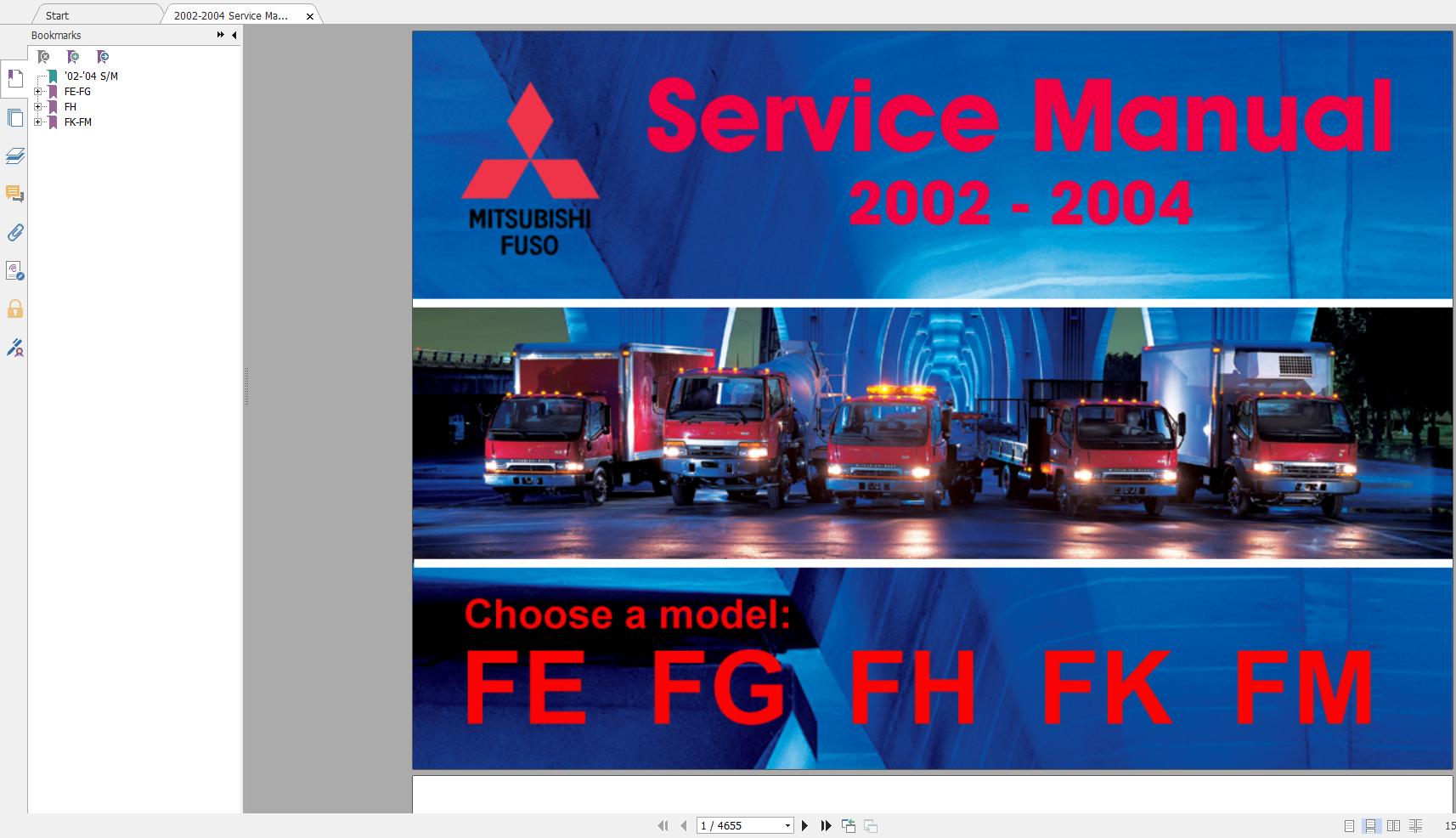 Mitsubishi Truck Fuso 2016 Service Manual Full DVD11