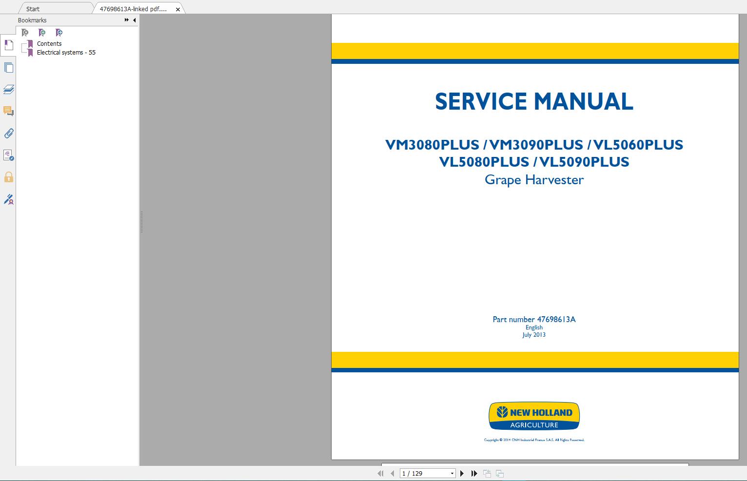 New Holland New Model Service Manual 112018 Full DVD7 1 1