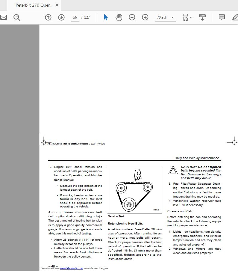 Peterbilt 270 Operators Manual 2