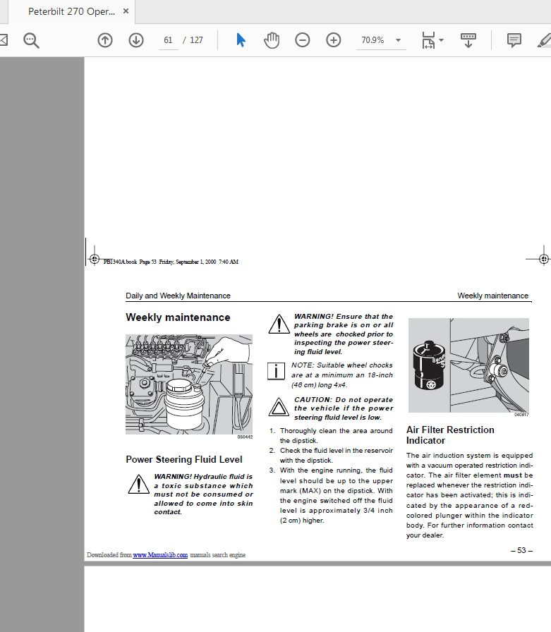 Peterbilt 270 Operators Manual 3