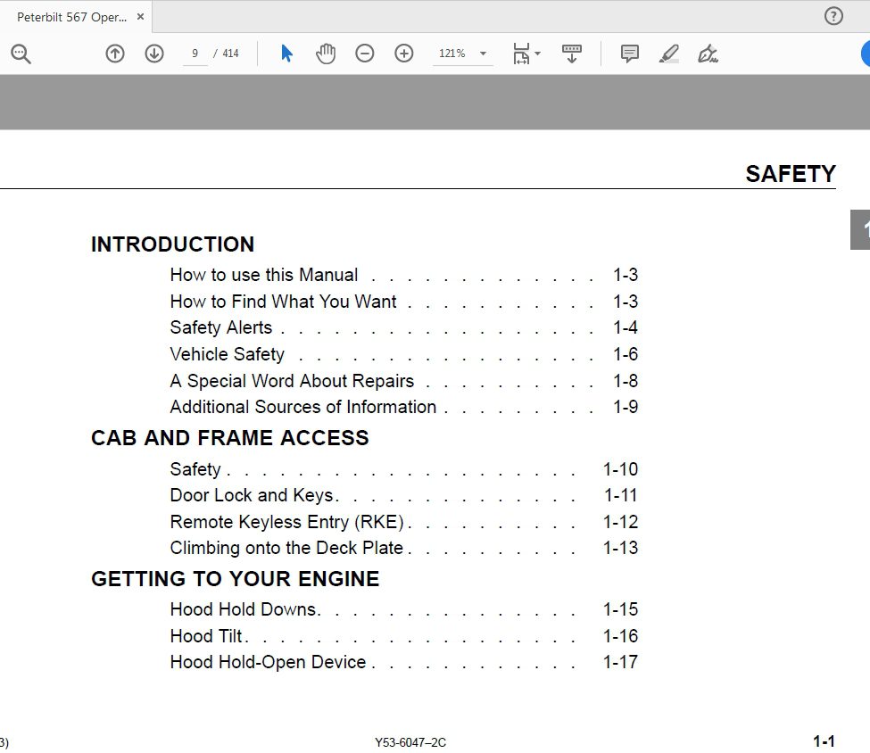 Peterbilt 567 Operators Manual 3