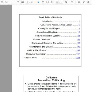 Peterbilt Model 320 Operators Manual 2