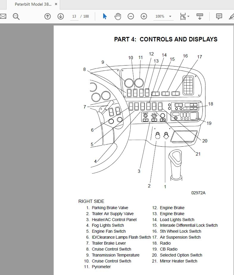 Peterbilt Model 387 Operators Manual prior to 12 06 3 2