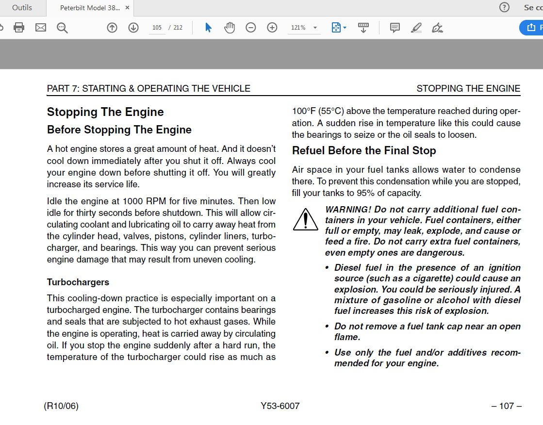 Peterbilt Model 387 Operator’s Manual after 1 07 3