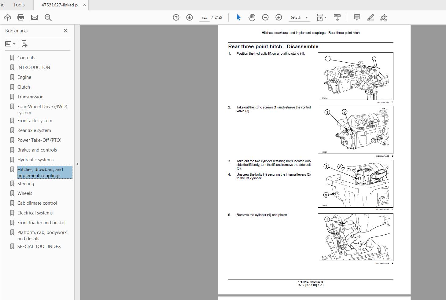 Steyr 4085 4095 4105 Tractor Service Manual 47531627 4