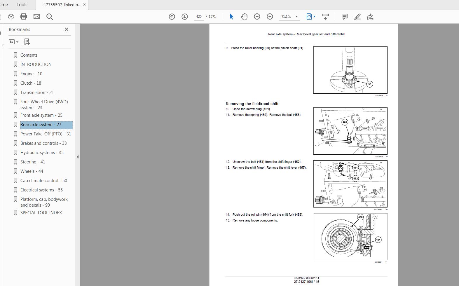 Steyr 4095 4105 4115 Multi ET Tractor Service Manual 47735507 3