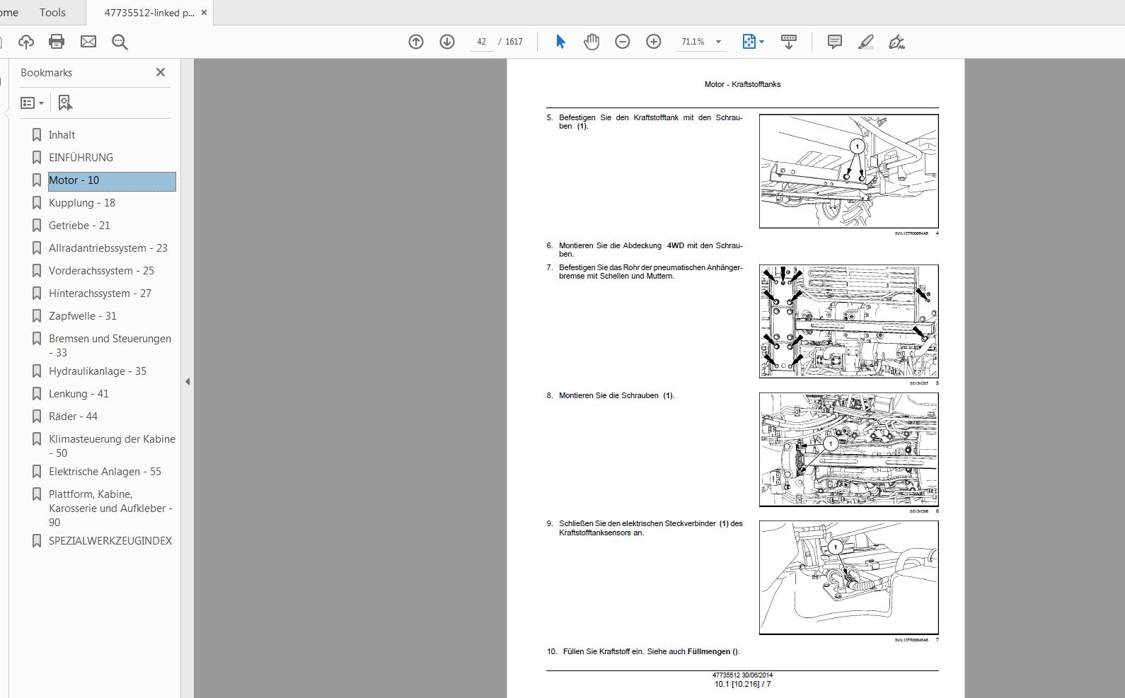 Steyr 4095 4105 4115 Multi ET Tractor Service Manual 47735512 2