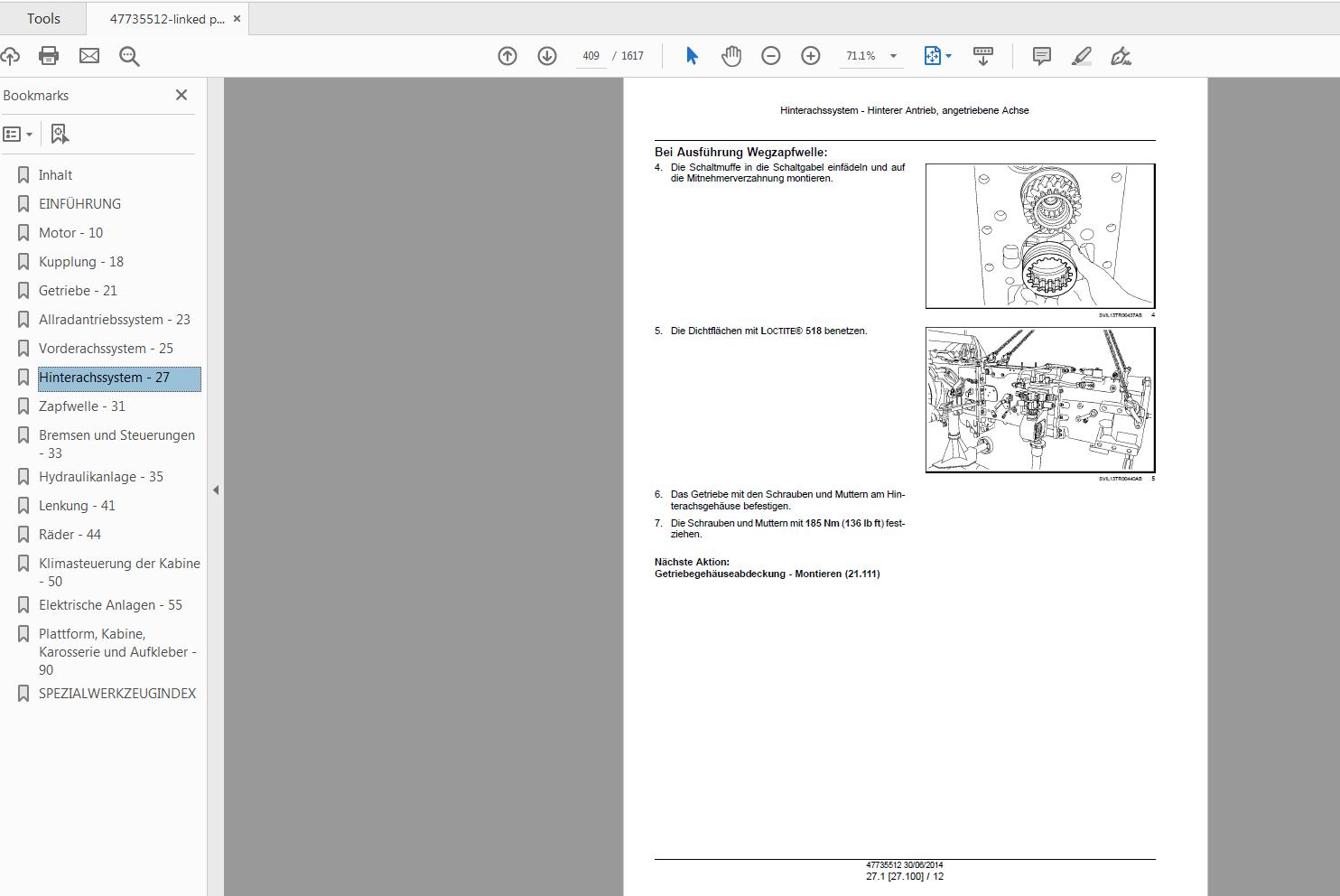 Steyr 4095 4105 4115 Multi ET Tractor Service Manual 47735512 3
