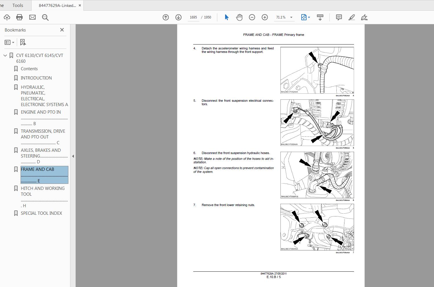 Steyr 6130 3145 6160 CVT Tractor Service Manual 84477629A 4