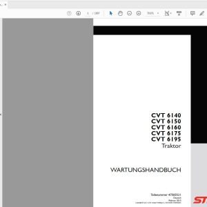 Steyr 6140 6150 6160 6175 6195 CVT Tractor Service Manual 47505531 1