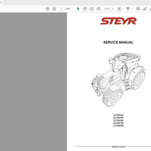 Steyr 6140 6150 6160 6175 6195 CVT Service Manual 47505528 1