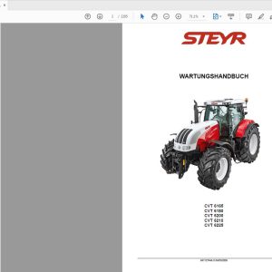 Steyr 6165 6180 6200 6210 6225 CVT Tractor Service Manual 84172744A 1