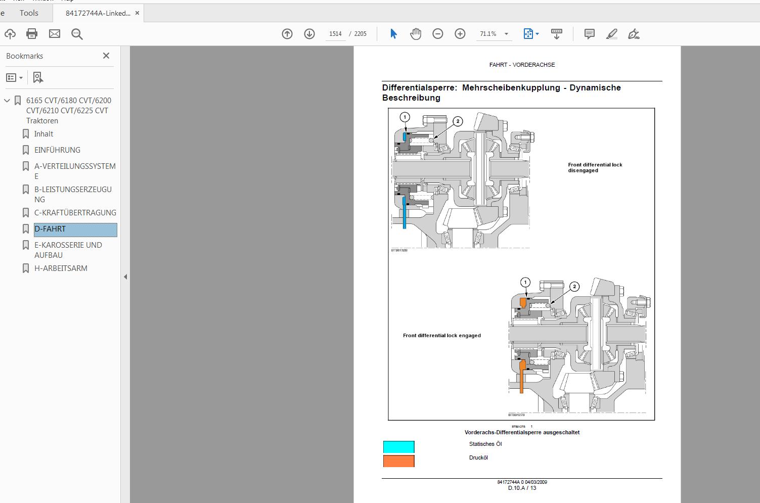 Steyr 6165 6180 6200 6210 6225 CVT Tractor Service Manual 84172744A 4