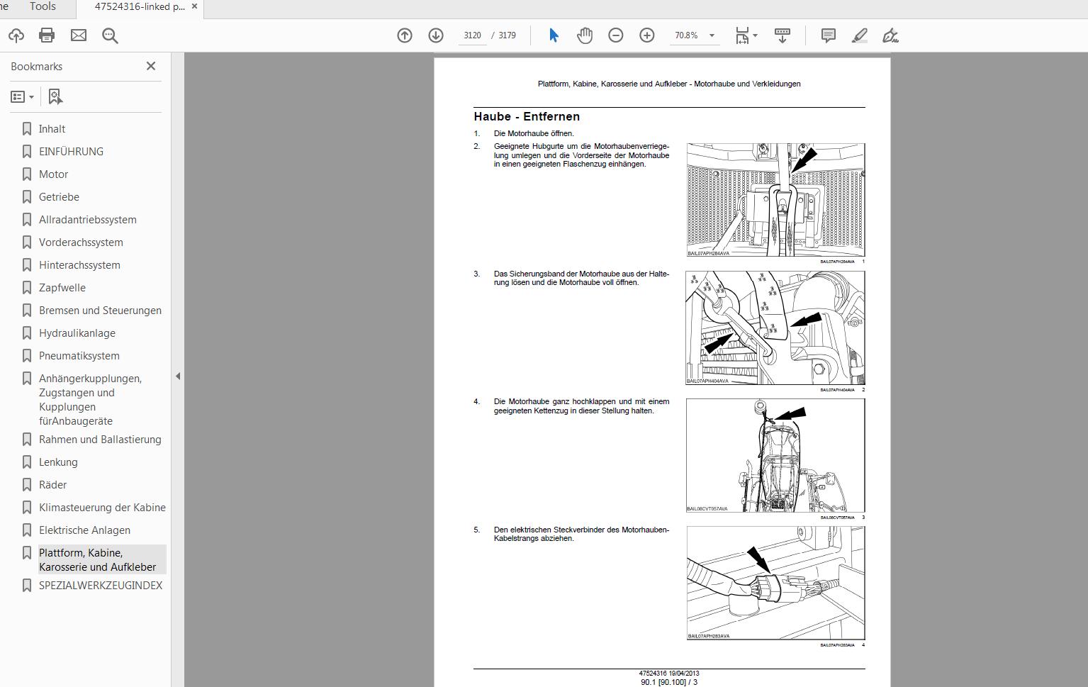 Steyr 6170 6185 6205 6215 6230 CVT Tractor Service Manual 47524316 4