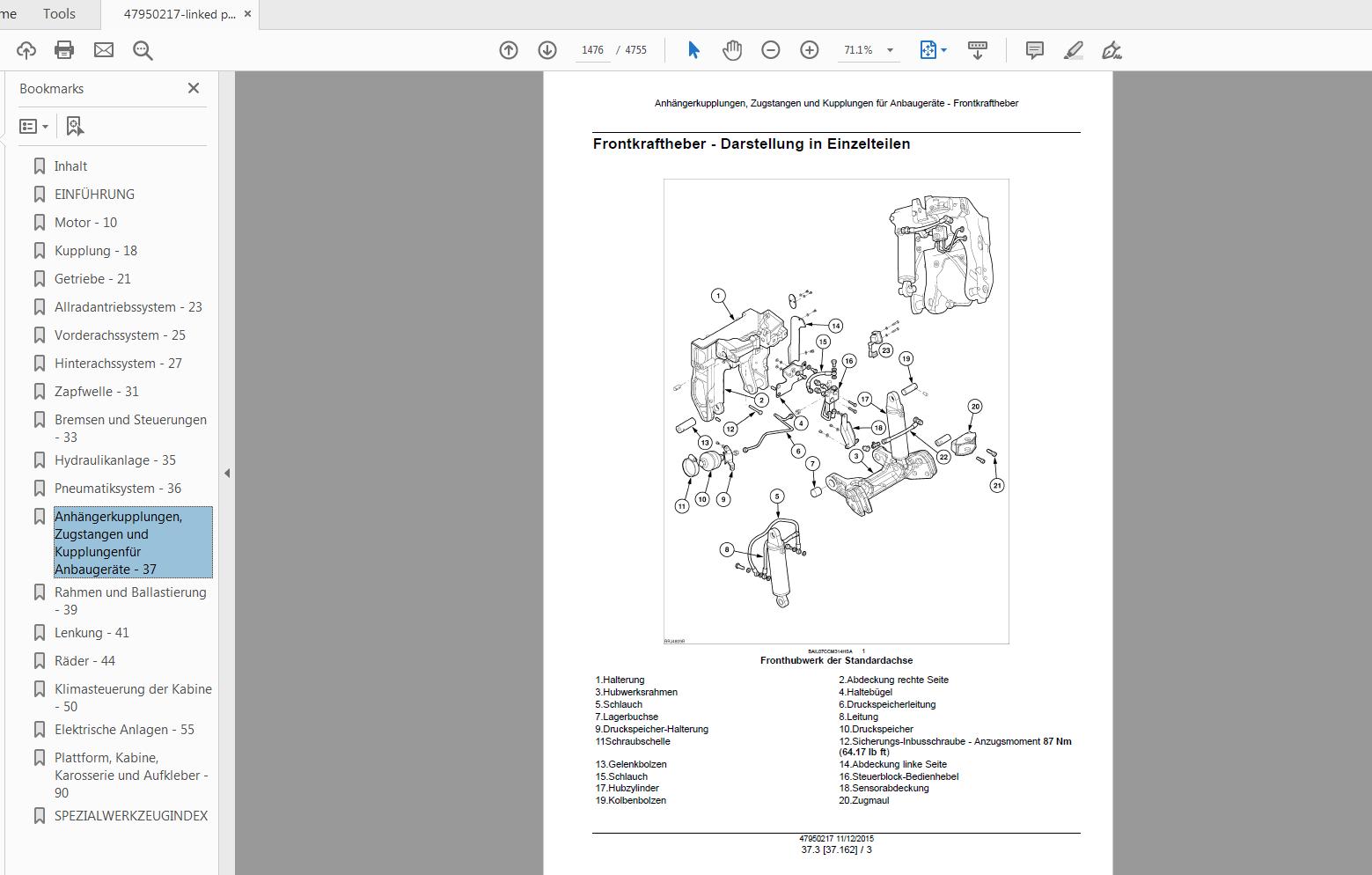 Steyr 6185 6200 6220 6240 Stage IV Tractor Service Manual 47950217 4