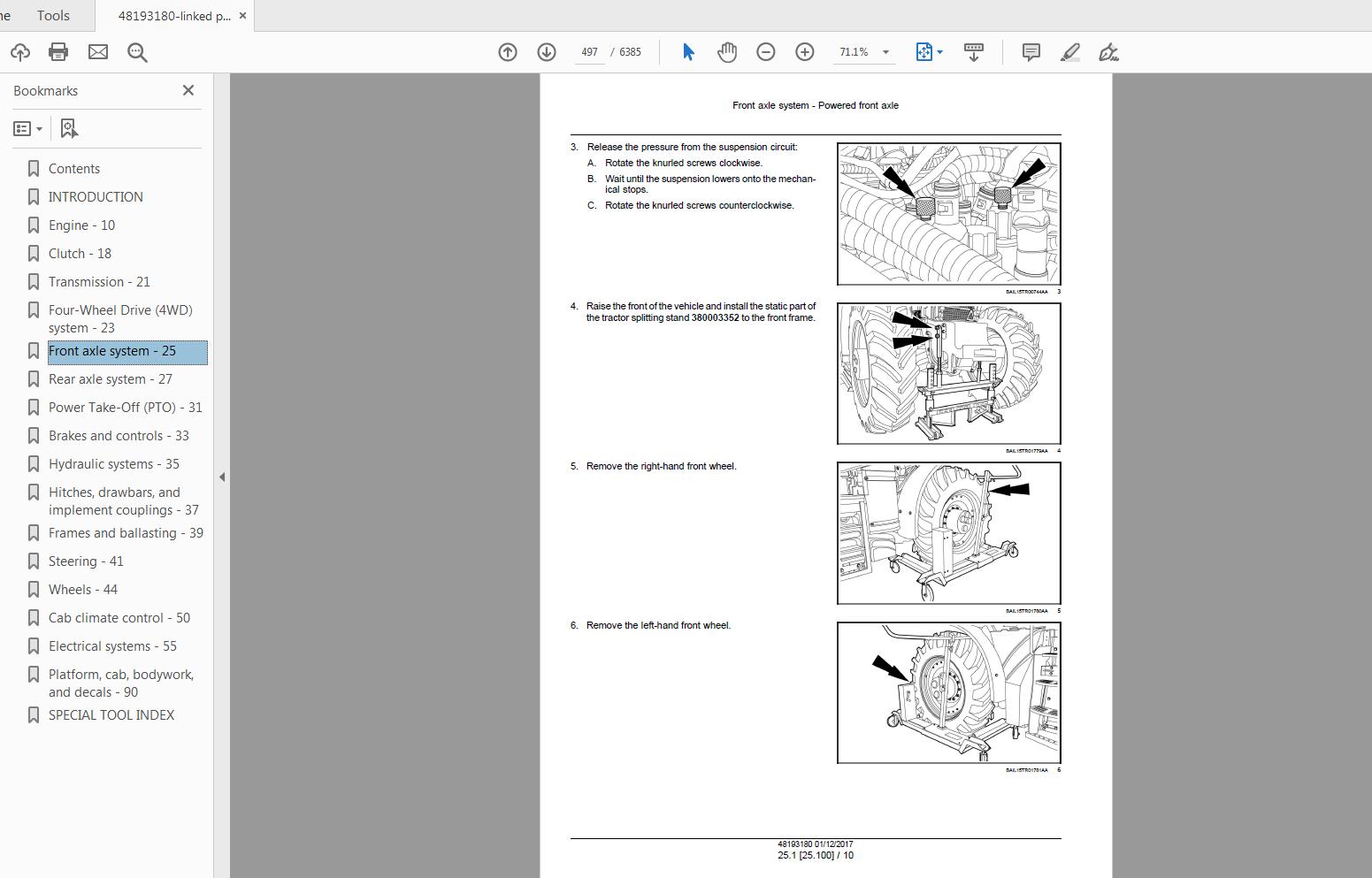 Steyr 6270 6300 TERRUS CVT Stage IV Service Manual 48193180 3
