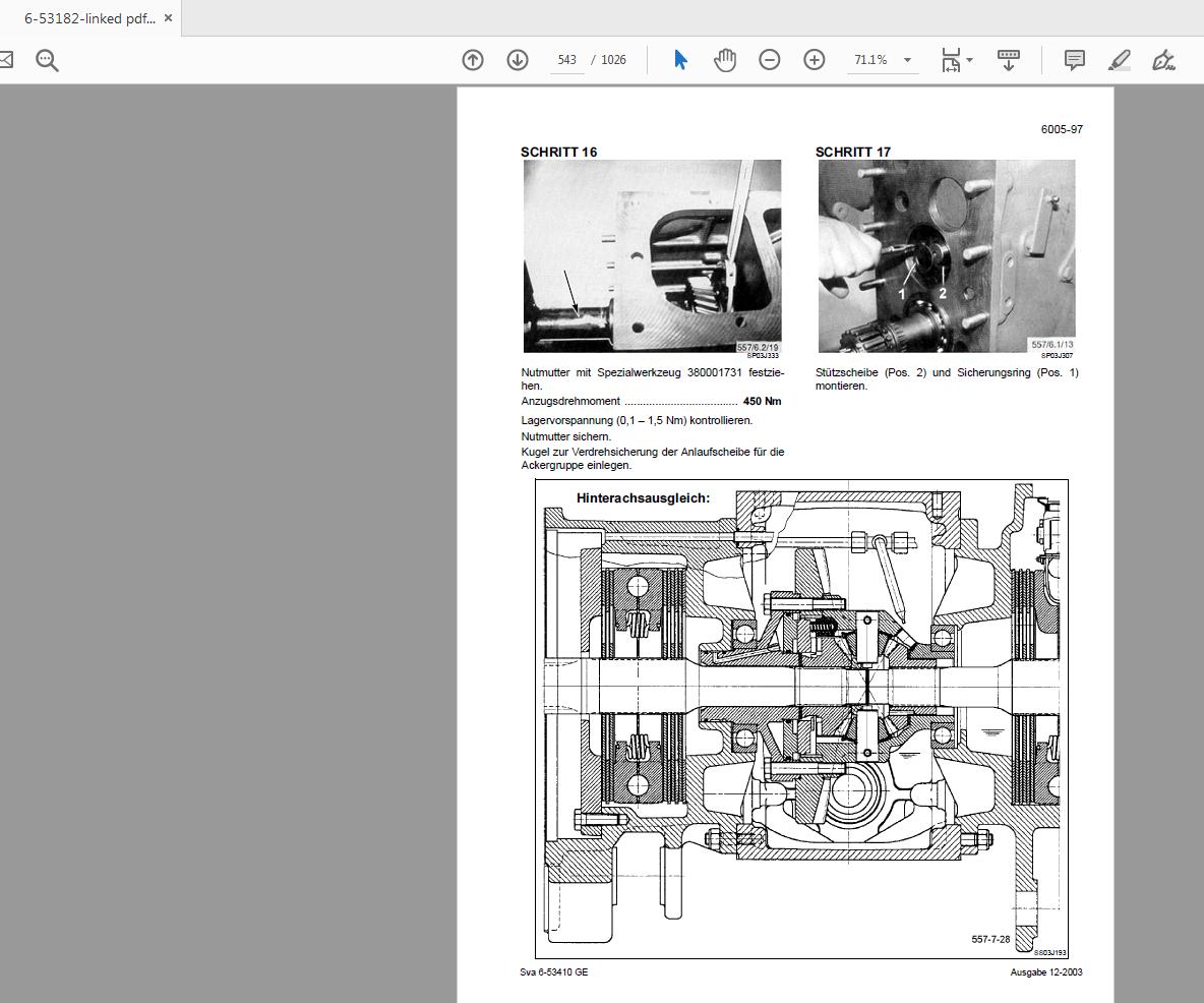 Steyr 9080M 9090M 9100M Tractor Service Manual 6 53182 4