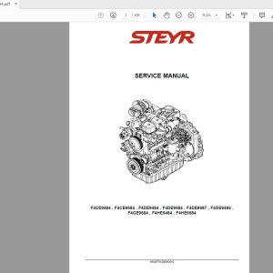 Steyr Engine F4CE9484 9684 F4DE9484 9684 9687 F4GE9484 9684 F4HE9484 9684 Service Manual 84328779 1
