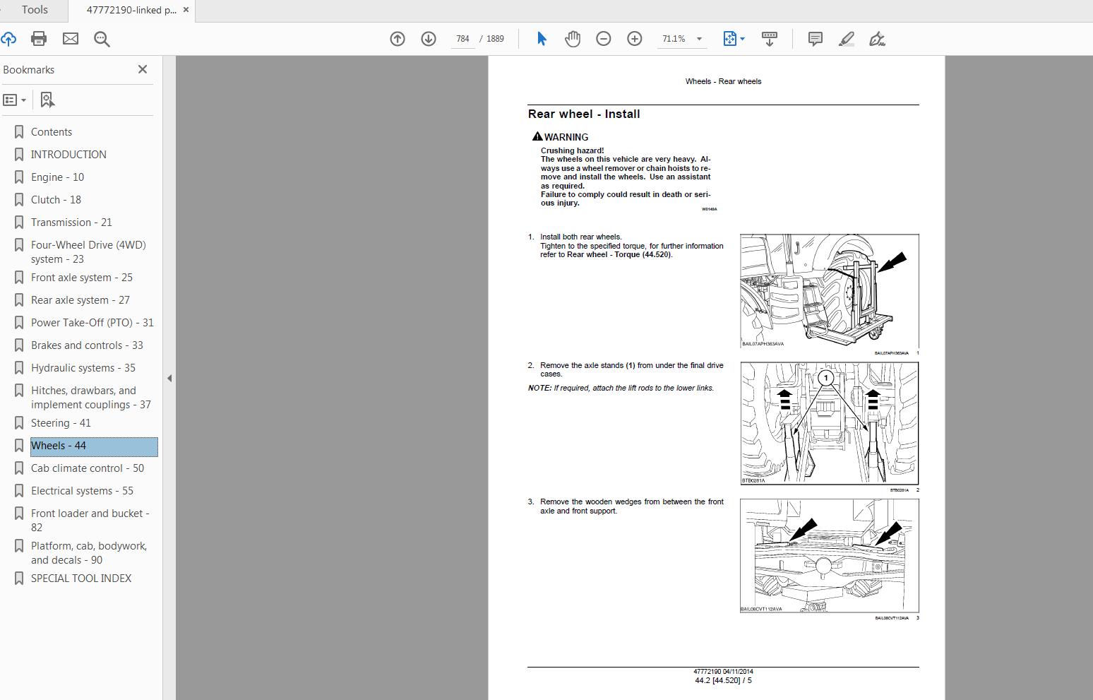 Steyr Kompakt 4055S 4065S Ecotech Tractor Service Manual 47772190 4