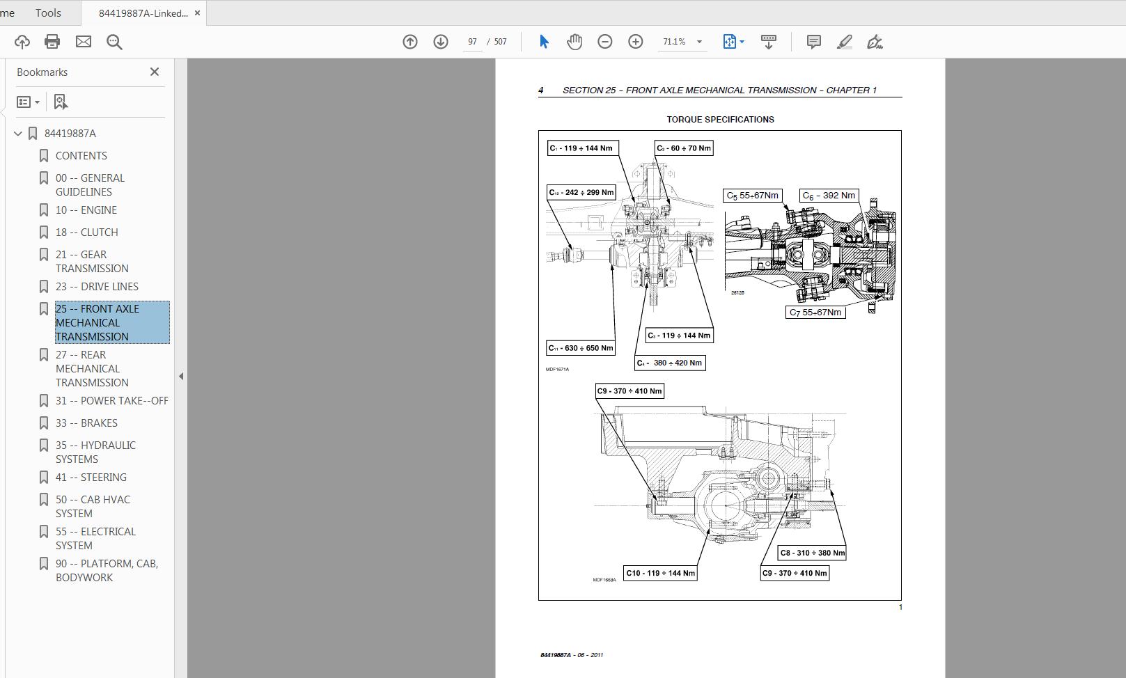 Steyr Kompakt 4055S 4065S Tractor Service Manual 84419887A 3