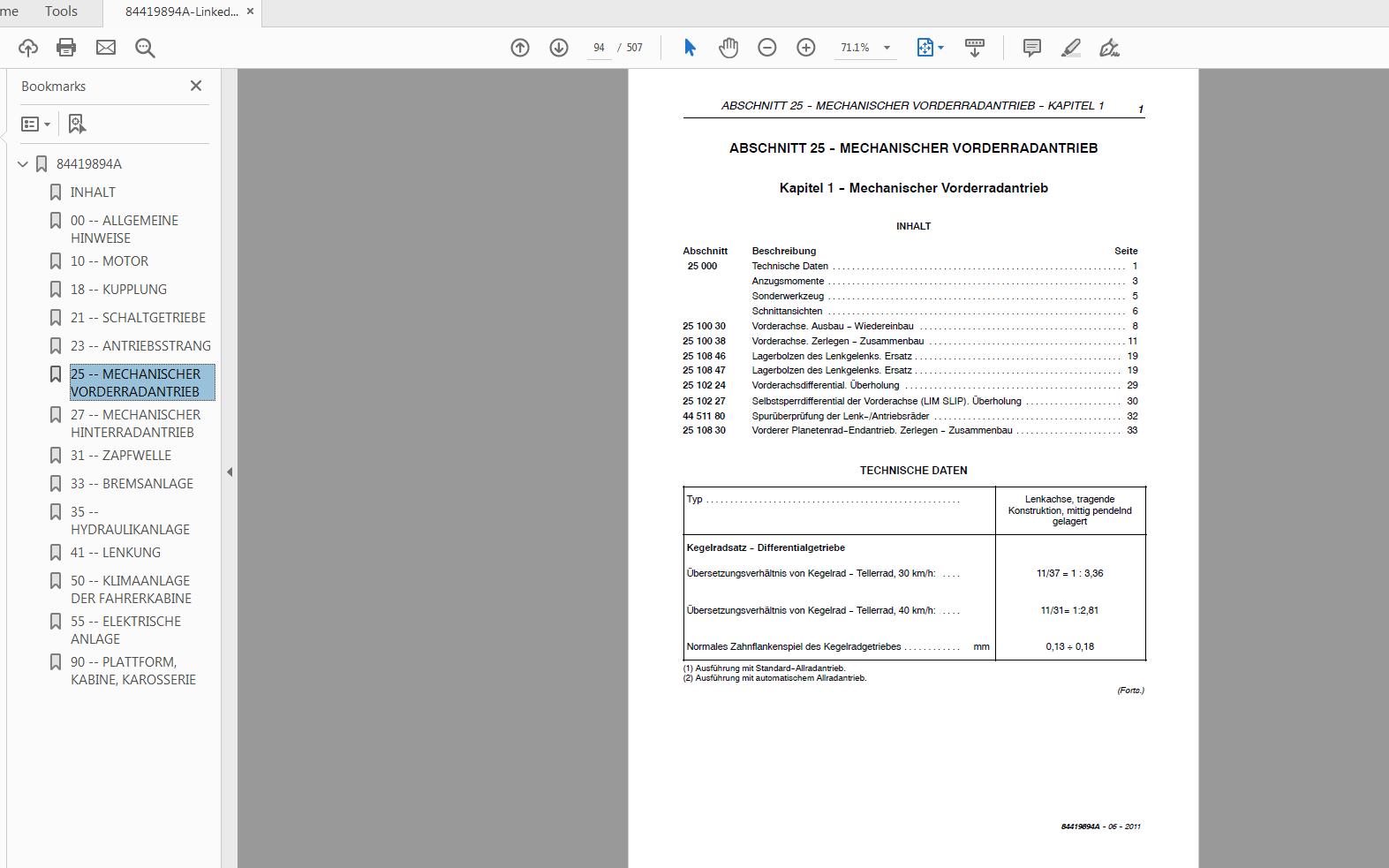 Steyr Kompakt 4055S 4065S Tractor Service Manual 84419894A 2