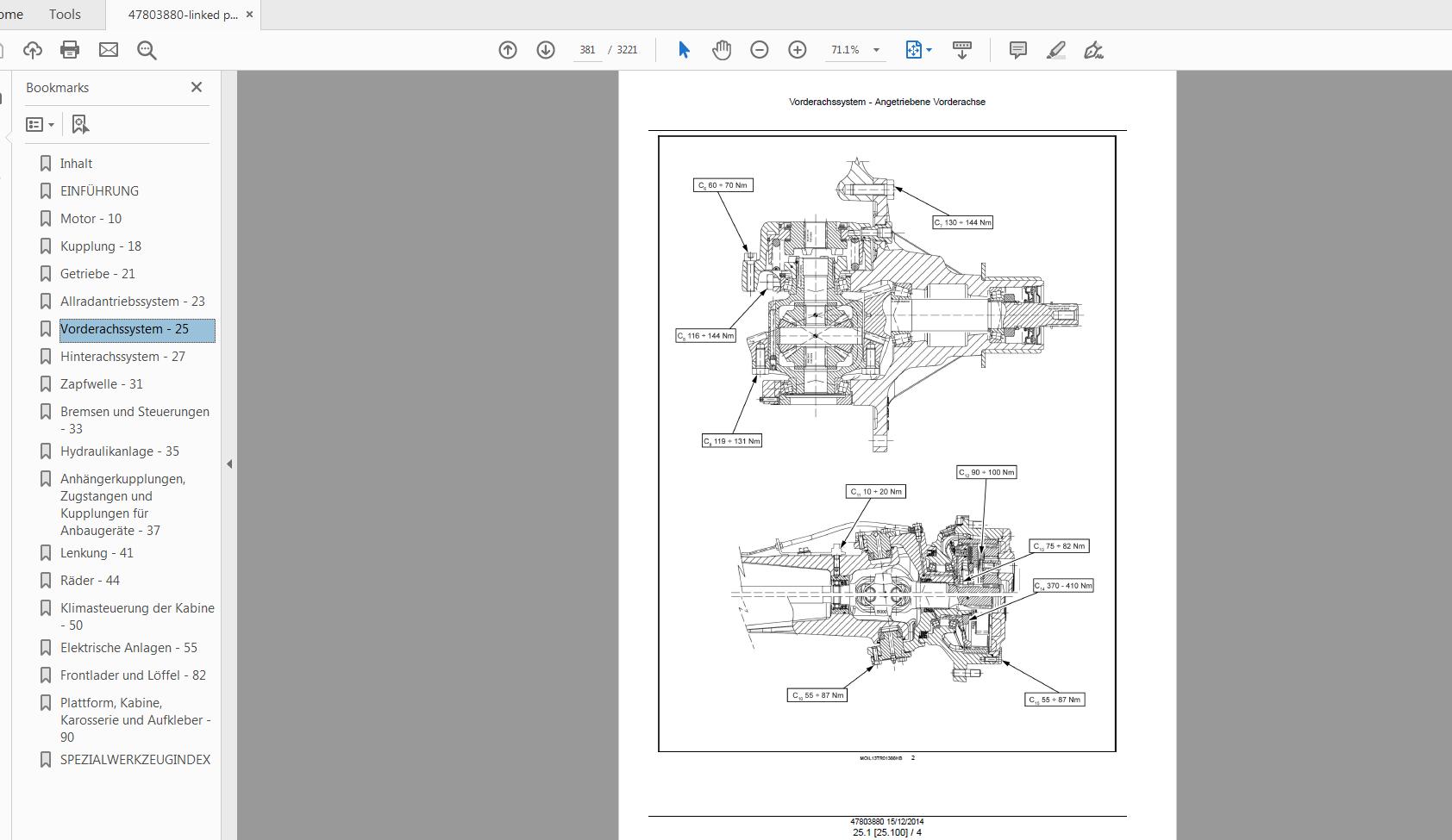 Steyr Kompakt 4075 4085 4095 4105 4115 Ecotech Tractor Service Manual 47803880 3