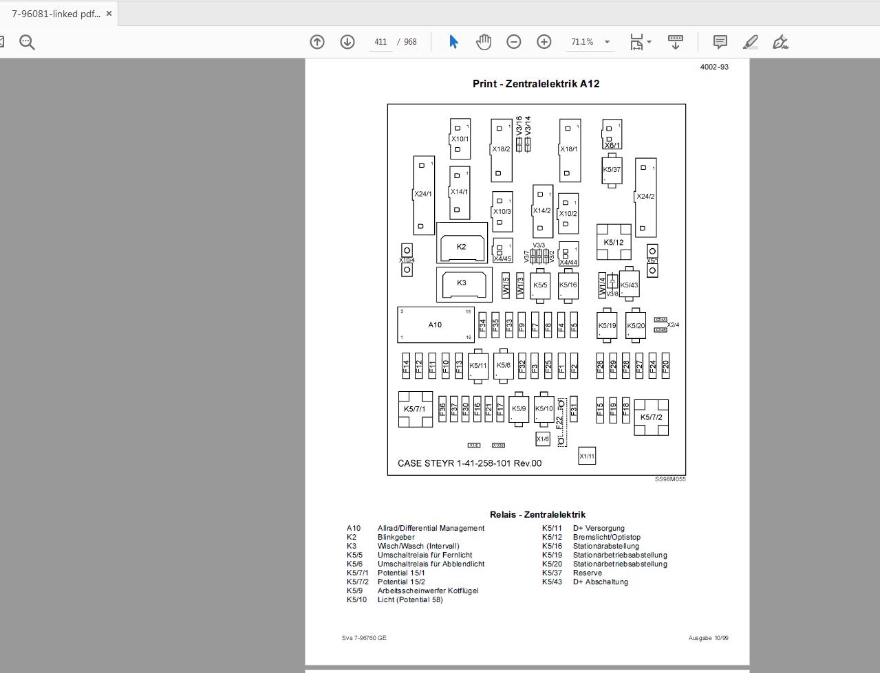 Steyr M9078 M9086 M9094 Tractor Service Training Manual 7 96081 4