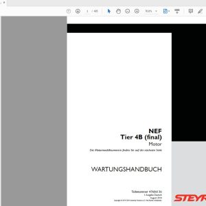 Steyr Motor NEF Tier 4Bfinal Service Manual 47606136 1