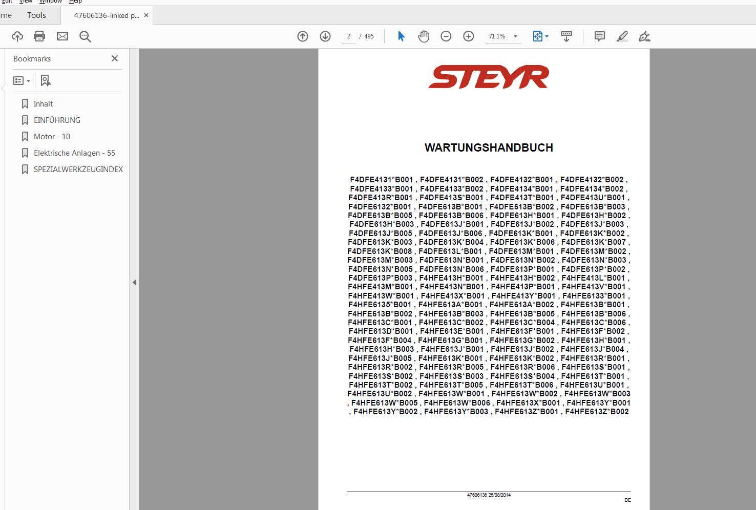 Steyr Motor NEF Tier 4Bfinal Service Manual 47606136 2