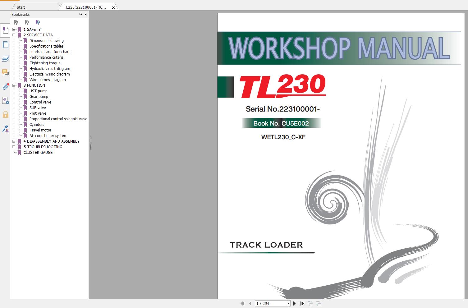 Takeuchi Multilanguage Service Manual New Updated 2019 DVD6
