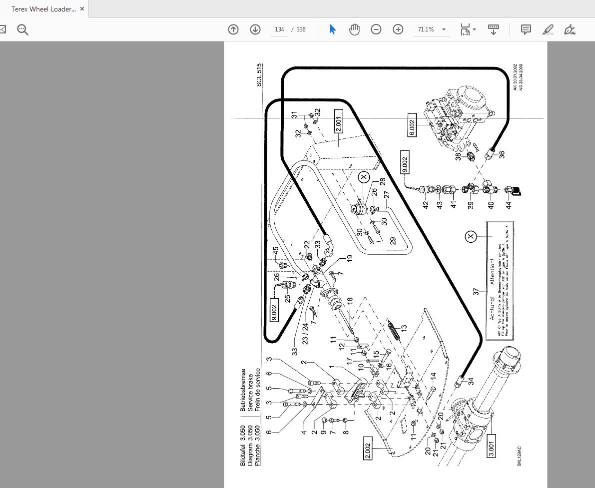 Terex Wheel Loader SCL515 EL 0100 Parts Catalog 2