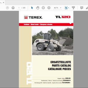 Terex Wheel Loader TL120 0280 570400018 Radlader Parts Catalog 1