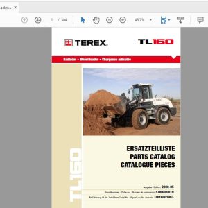 Terex Wheel Loader TL160 0199 5780400019 Radlader Parts Catalog 1