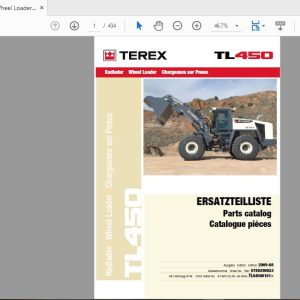 Terex Wheel Loader TL450 0101 5780290023 Parts Catalog 1