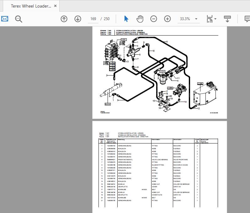 Terex Wheel Loader TL80 Z Kin 1382 Radlader Parts Catalog 4