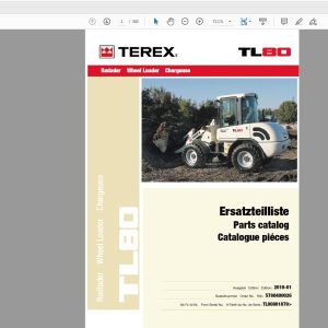 Terex Wheel Loader TL80 1879 5780400026 Radlader Parts Catalog 1