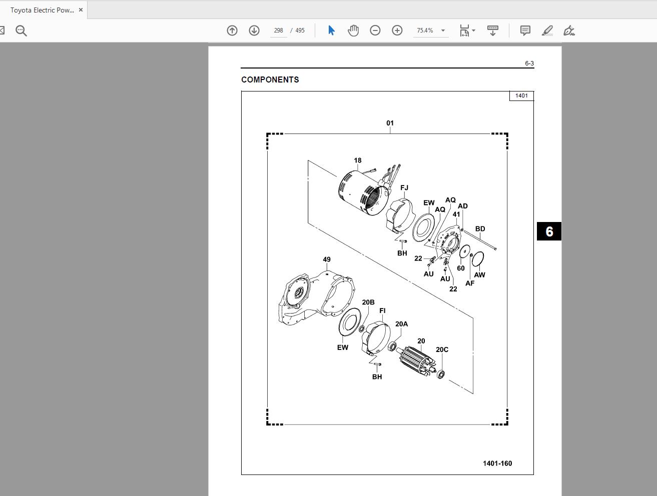 Toyota Electric Powered Towing Tractor 2TE15 2TE18 Repair Manual CE660 4