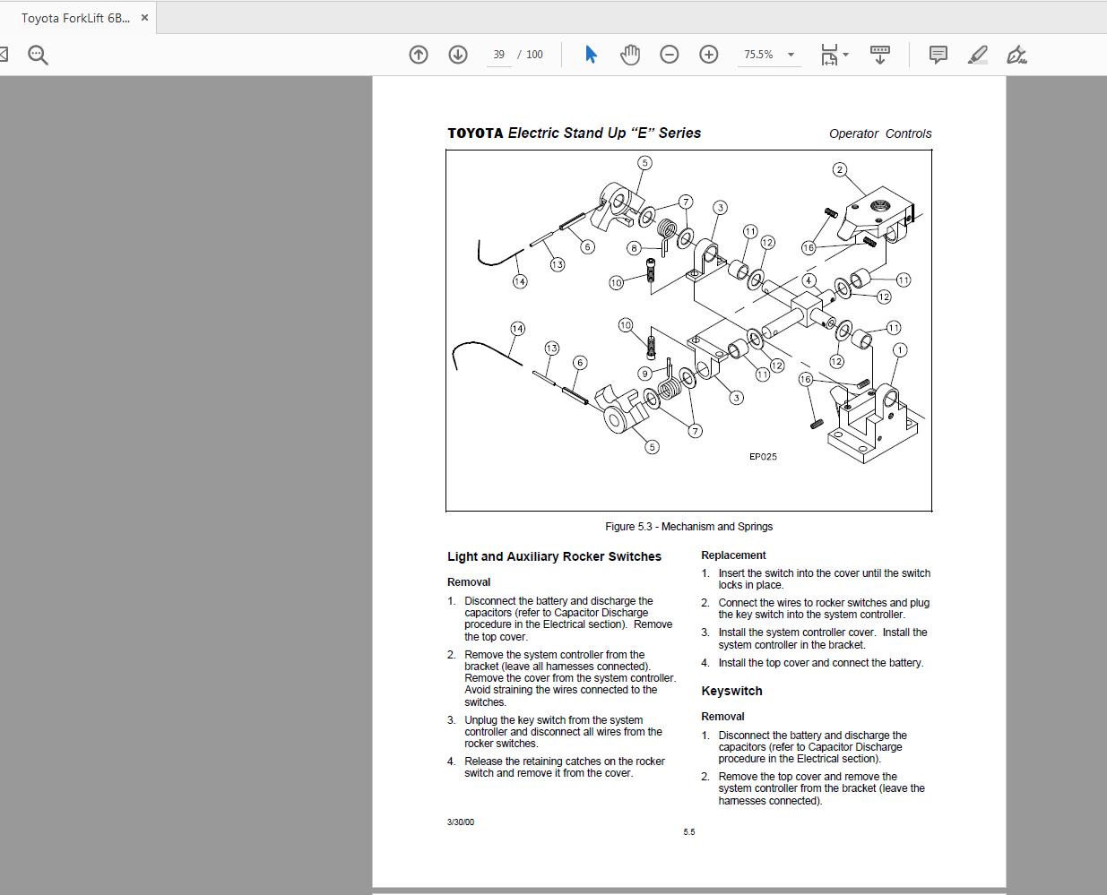 Toyota ForkLift 6BNCUE15 18 Seires Service Manual 3