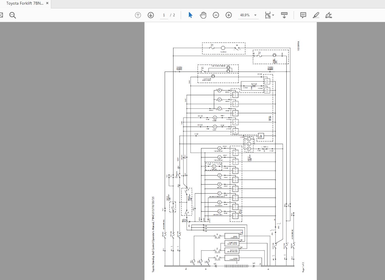 Toyota Forklift 7BNCU15 18 20 25 SN 50001 and up Service Manual CL1SM 3 4