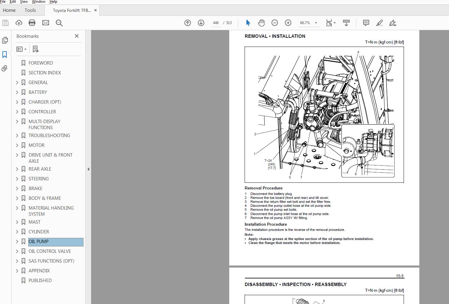 Toyota Forklift 7FBE10 20 Series Repair Manual CE327 CE328 4