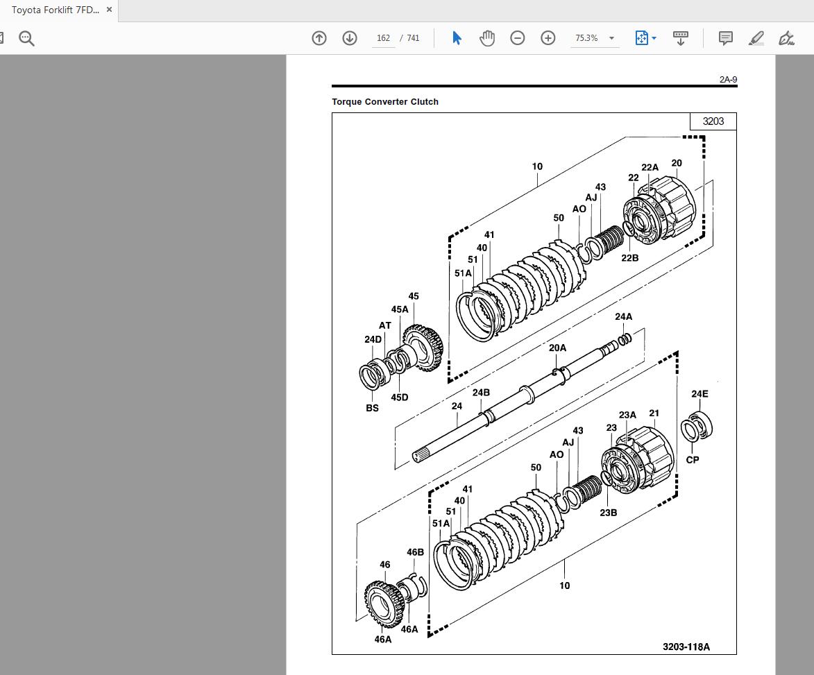 Toyota Forklift 7FDF FGF 15 35 Service Manual 2
