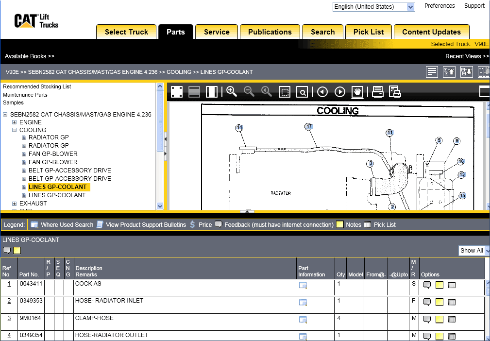 Caterpillar Lift Trucks MCFE 2019 Spare Part Catalogue 1