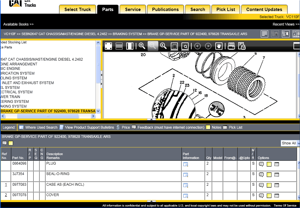 Caterpillar Lift Trucks MCFE 2019 Spare Part Catalogue 3