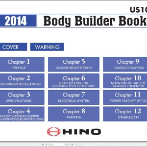 HINO Truck Body Builder Book US107 2014EN 1